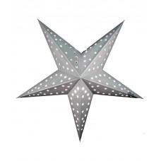 24" Silver Star Paper Lantern